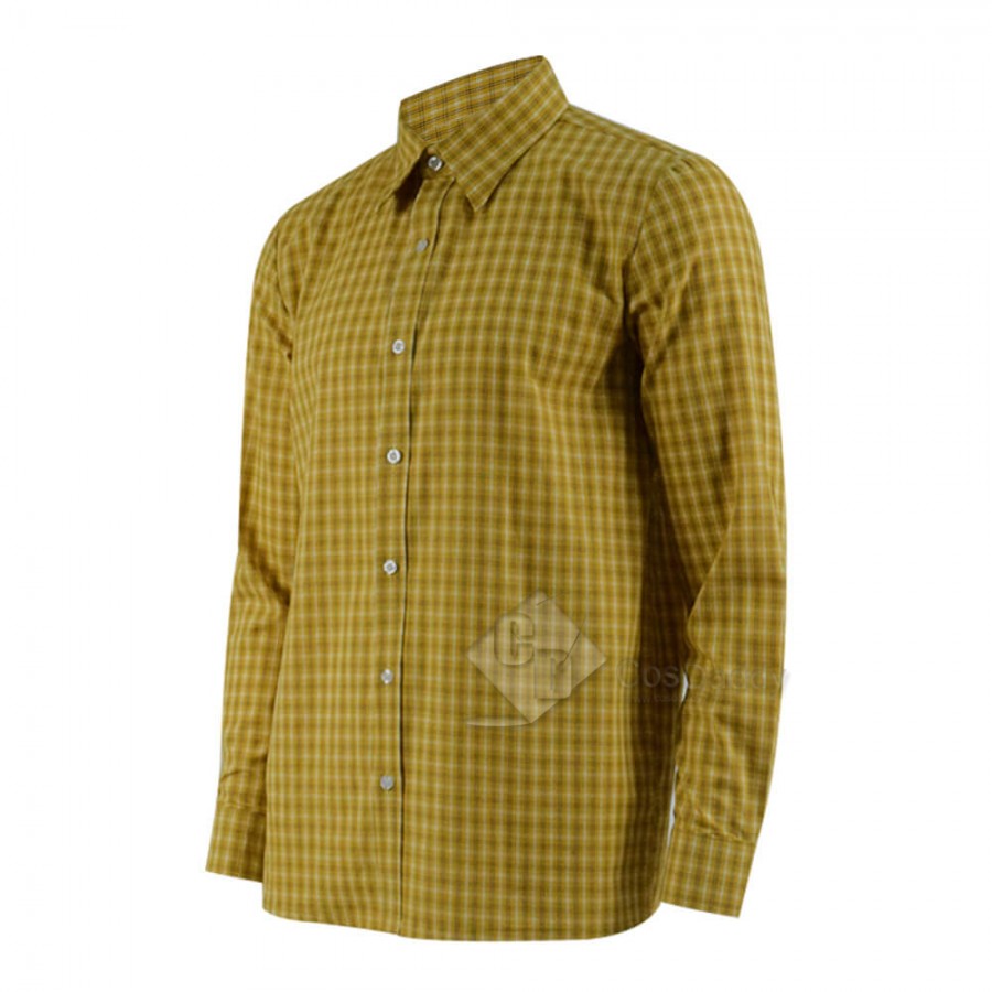 yellow plaid shirt like woody